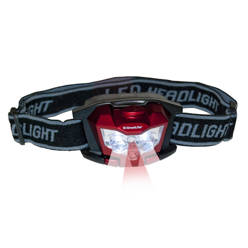 (image for) Headlamp 3led 3aaa Red