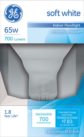 (image for) Floodlamp 65w R30 Reflector