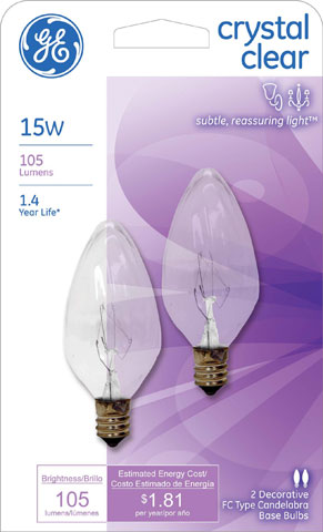 (image for) Bulb 15w Chandelier Clear