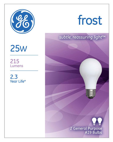 (image for) Bulb 25w Inside-Frost 2/Pk