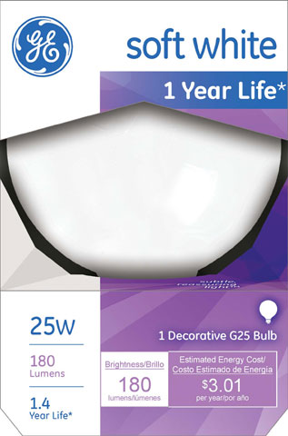 (image for) Bulb 25w Globe White