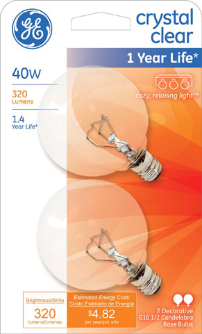 (image for) Bulb 40w Globe Clear 2/Cd