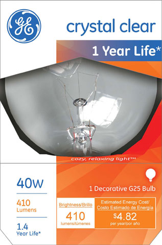 (image for) Bulb 40w Globe Clear