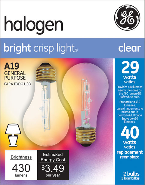 (image for) Bulb 29w Clear Halogen 2/Pk