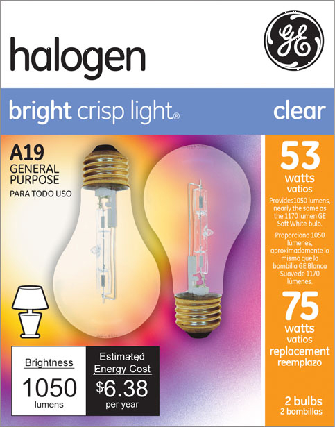 (image for) Bulb 53w Clear Halogen 2/Pk