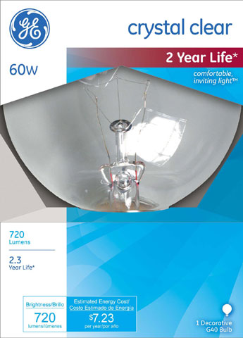 (image for) Bulb 60w Globe Clear
