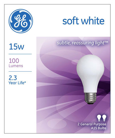 (image for) Bulb 15w Soft-White 2/Pk
