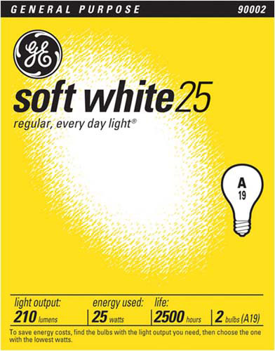(image for) Bulb 25w Soft-White 2/Pk
