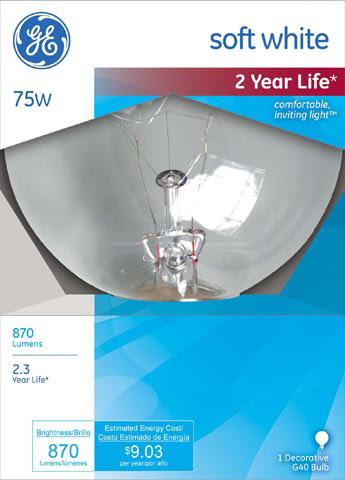 (image for) Bulb 75w Globe White