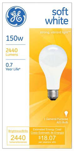 (image for) Bulb 150w Soft-White Box