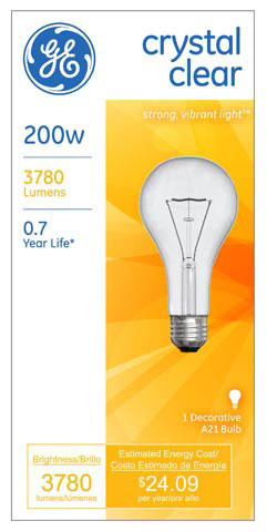 (image for) Bulb 200w Clear