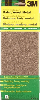 (image for) Sandpaper Alox 3-2/3x9"asst 6p