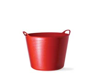 (image for) Tub Flexible Poly 3.5-Gal Red
