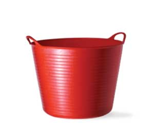 (image for) Tub Flexible Poly 6.5-Gal Red