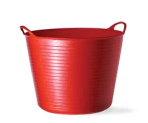 (image for) Tub Flexible Poly 10.5-Gal Red