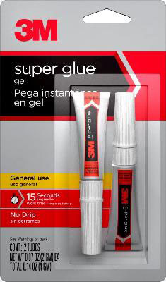 (image for) Super Glue Gel .14oz 2/Pk