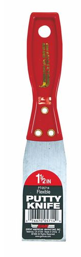 (image for) Putty Knife 1.5" Flex Red Hdl