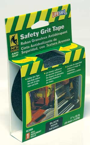 (image for) Tape Grit 1"x15'self Adh Blk