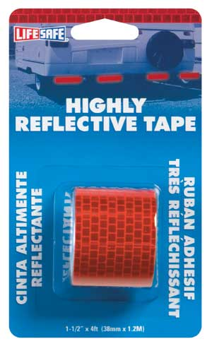 (image for) Tape Reflective Red 1-1/2"x4'