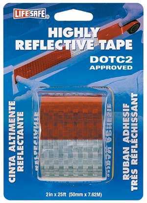 (image for) Tape Dotc2 2"x25' 6"sil 6"red