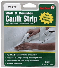 (image for) Caulk Strip 1"x12'Wall White
