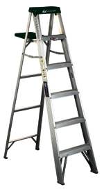 (image for) Ladders; Step, Wood, Fiberglass, Aluminum