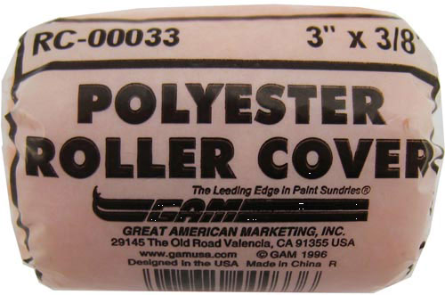 (image for) Roller Cover 3"x3/8" Poly Trim