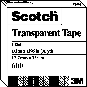 (image for) Scotch Tape 3/4"x36 Yds 3m