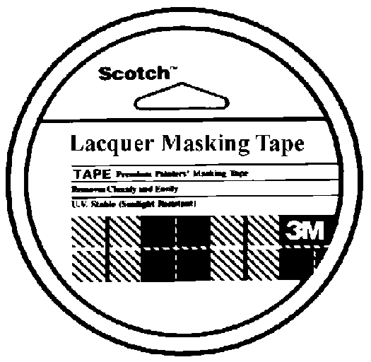 (image for) Masking Tape 1" Scotch Lacquer