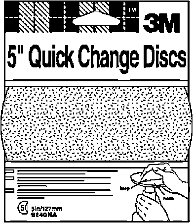(image for) Disc 5"no-Hole Fin Quik-Change