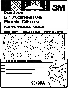 (image for) Disc Adhsv-Back 5"8-Hol Fin