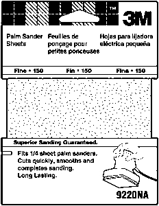 (image for) Sander Sheet Palm Crse Clip-On