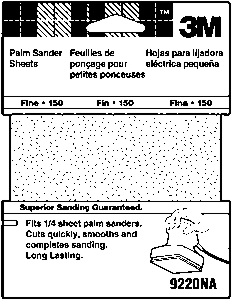 (image for) Sander Sheets: Sheets, Palm Sander