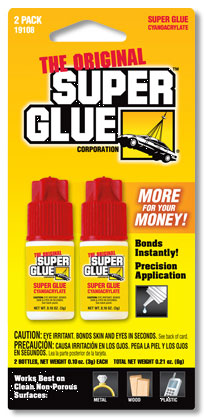 (image for) Super Glue 2 Pk 3gram Bottles
