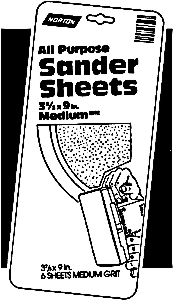 (image for) Sander Sheet 3-2/3"x9"asst