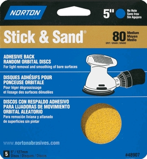 (image for) Sanding Disc 5" Nohole Md 5/Pk