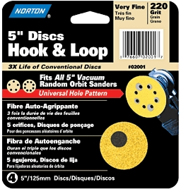 (image for) Disc 5" 5&8 Hole 100 Hook/Loop