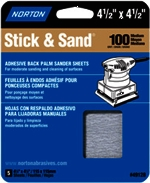 (image for) Sandpaper 4-1/2x4-1/2"fine 5pk