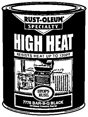 (image for) Paint Heat-Resist Bbq Black Qt