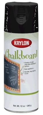 (image for) Spray Paint Chalk Board Black