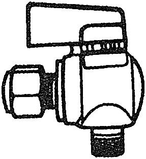 (image for) Ball Valve Angle 1/4"x1/8"ss