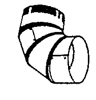 (image for) Elbow Galv 3" 30ga Adj