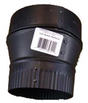 (image for) Flue Reducer 7x6" Black
