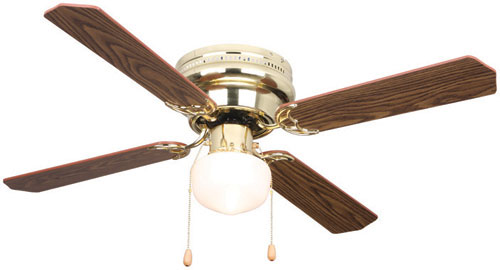 (image for) Ceiling Fan 42" Hugger Brass