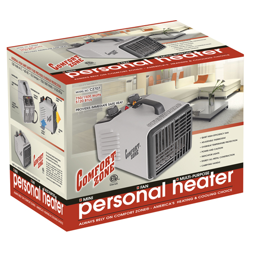 (image for) Heater Personal 1500watt Black