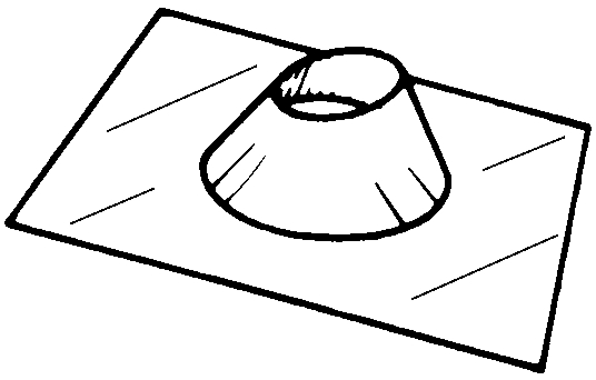 (image for) Roof Flashing Adj 3" Dbl-Wall