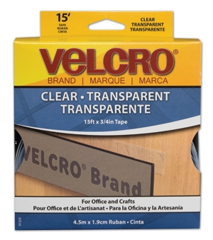 (image for) Velcro 3/4"x15' Clear Tape