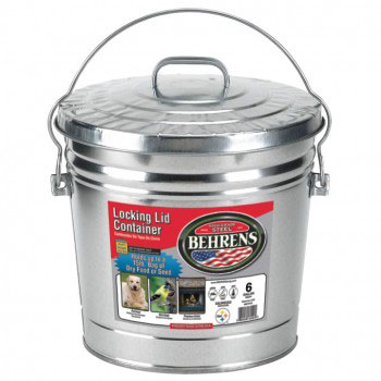 (image for) Trash Can 6-Gal W/Steel Lid