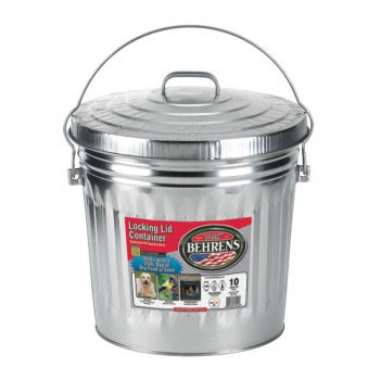 (image for) Trash Can 10-Gal W/Steel Lid