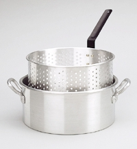 (image for) Fry Pot 14qt Alum W/Lid & Bskt